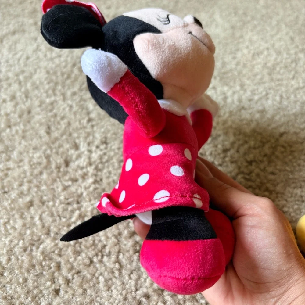 TY Beanie Baby Disney Mickey Mouse and Minnie Plush Toys - Pink, Black, Yellow - Picture 3 of 6